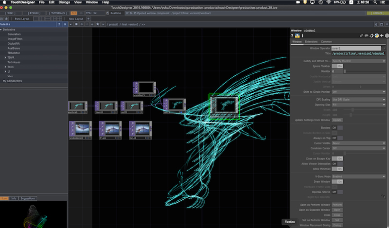 TouchDesignerを用いたビジュアルエフェクト生成